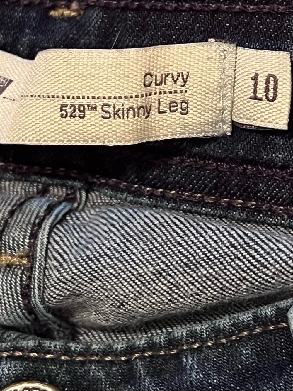 Levi's Curvy 529 Skinny Leg Jeans Medium Wash Women’s Size 10 Classic Casual - Picture 4 of 11